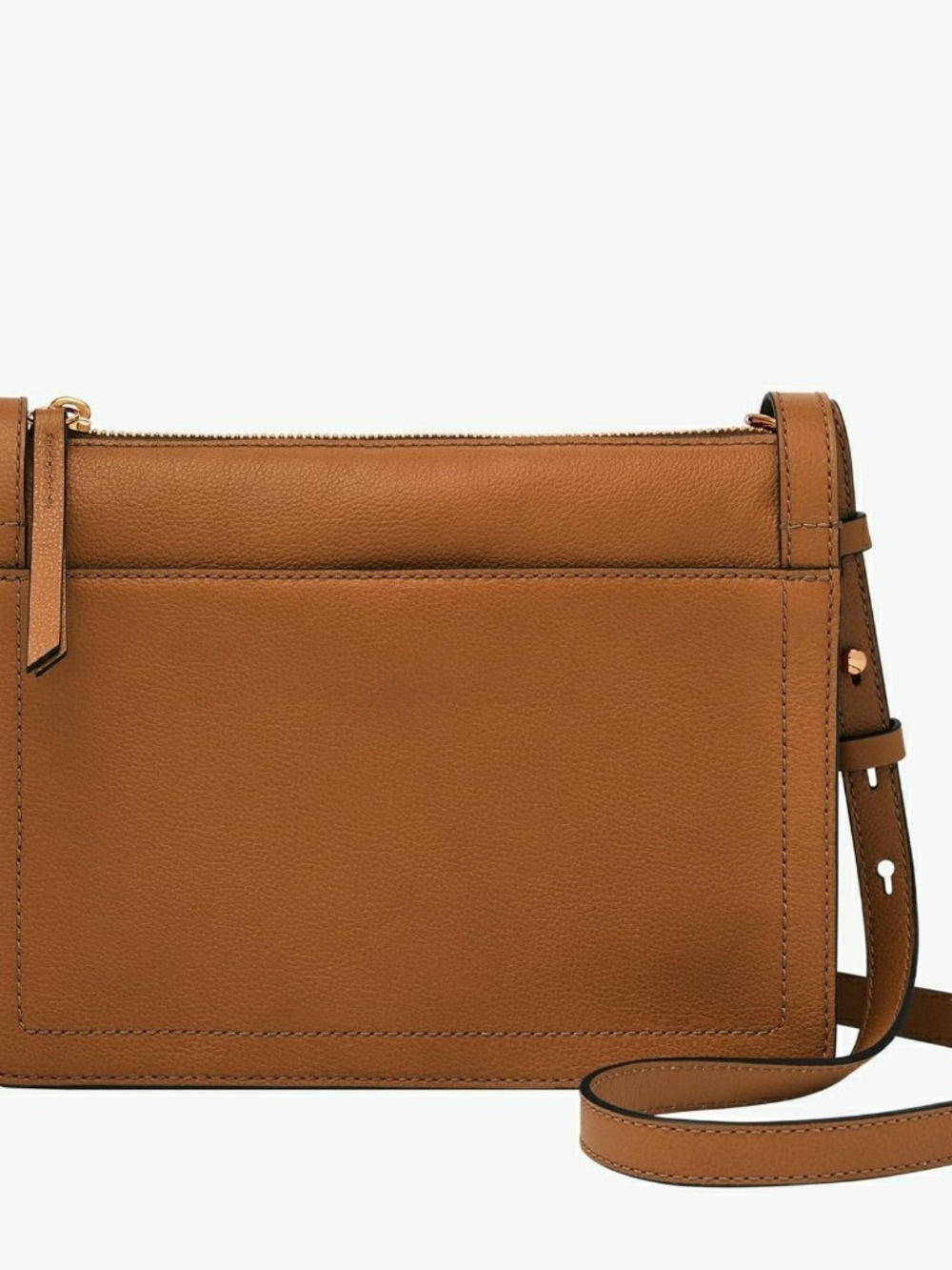 NWT Fossil Taryn Crossbody Bag in Saddle Brown